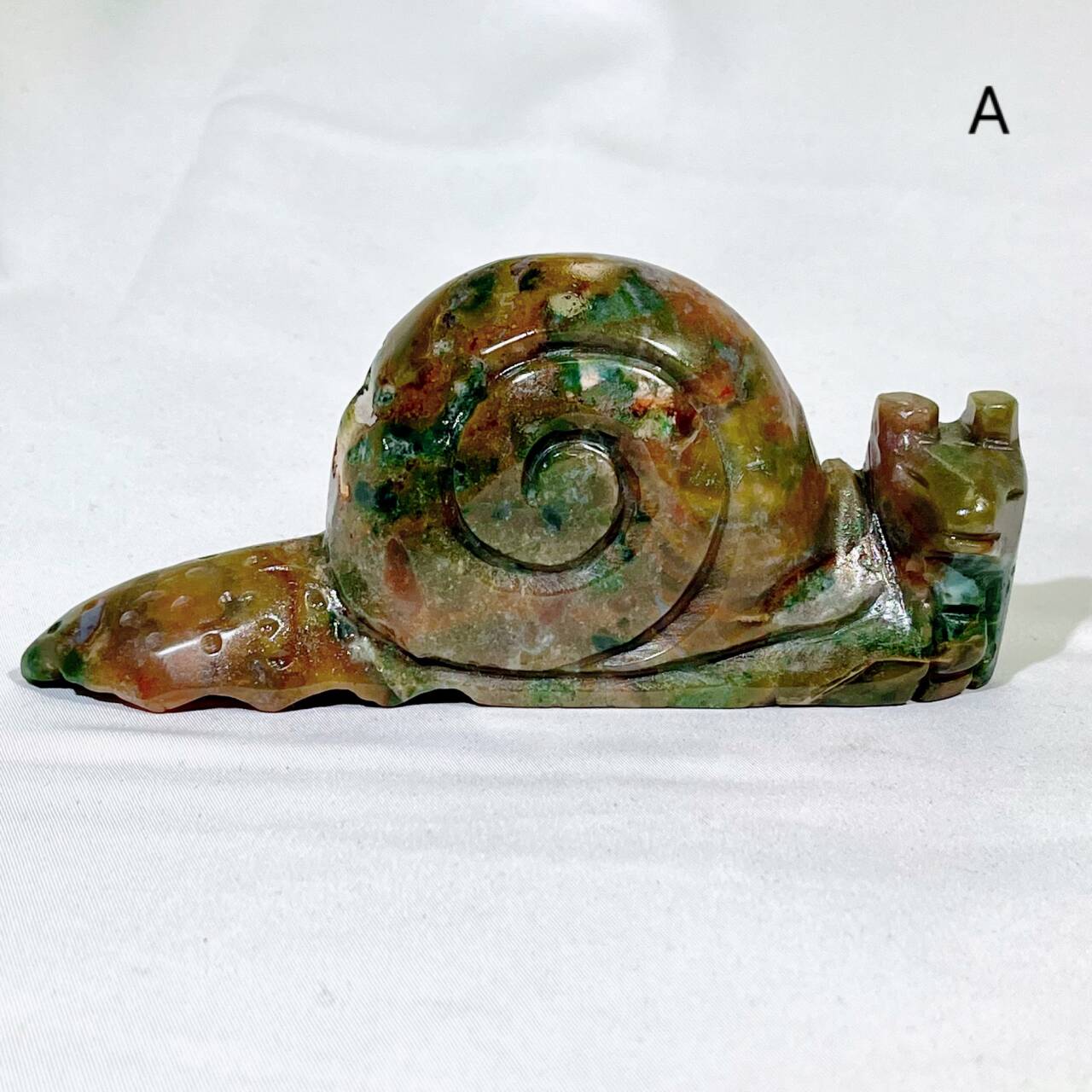 5‘ Ocean Jasper Snail Carving